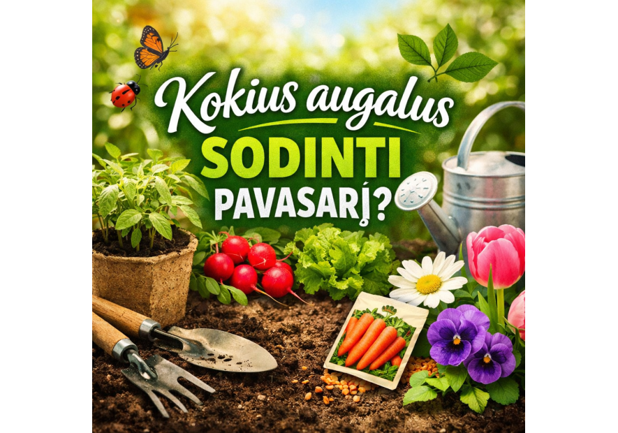 Ką sodinti pavasarį Lietuvoje? Kaip rinktis augalus po atšiaurios žiemos